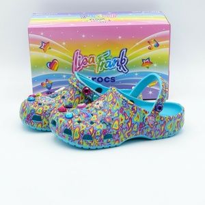 NEW Crocs Lisa Frank Clogs 207737-4SM Multi
